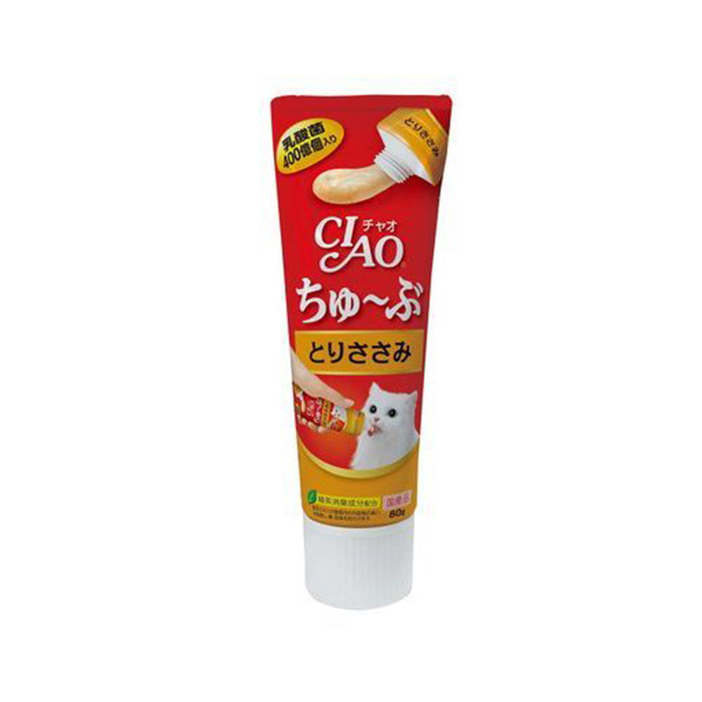 CIAO 日本進口啾嚕肉泥膏80g 貓肉泥 牙膏泥 管狀貓泥 貓點心 貓零食