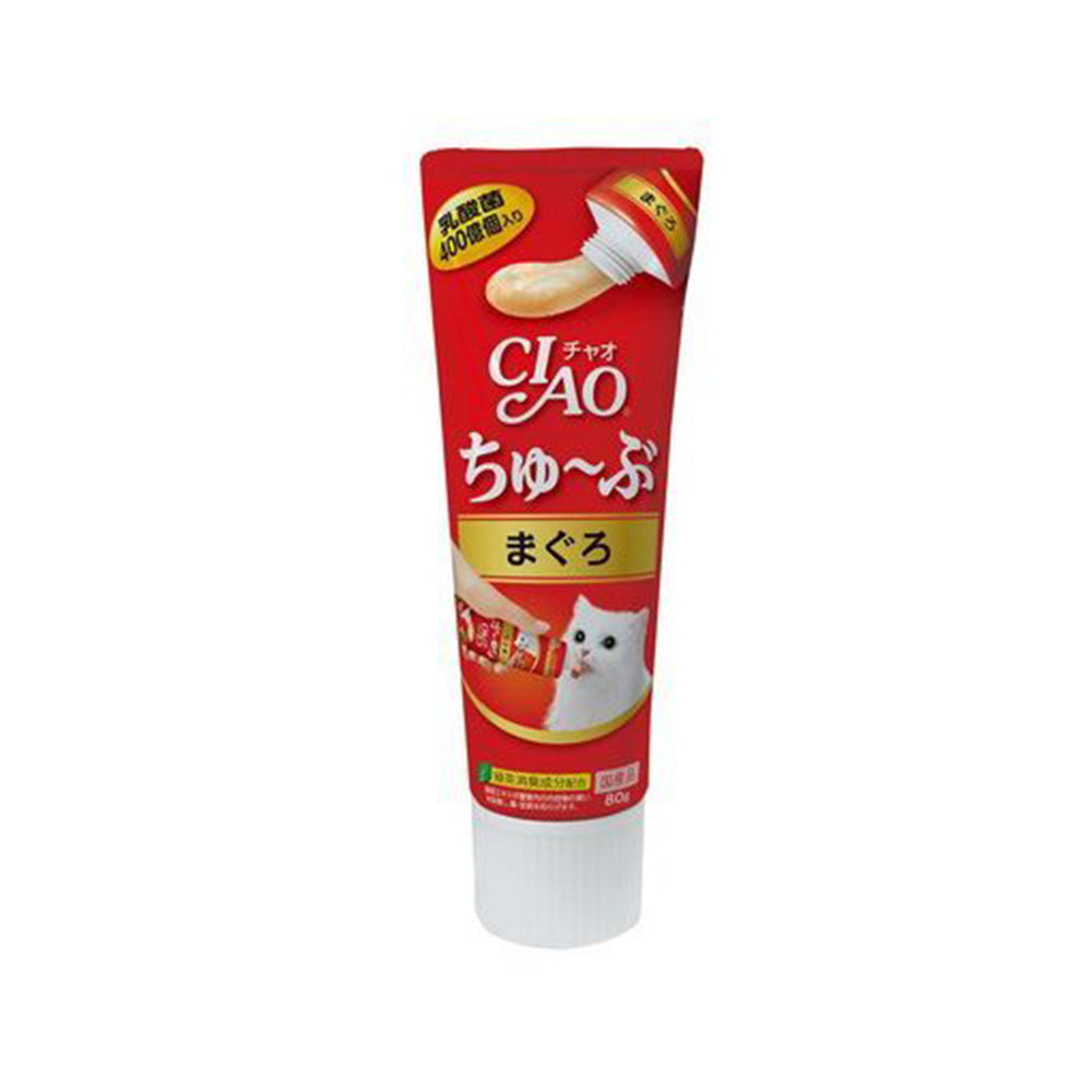CIAO 日本進口啾嚕肉泥膏80g 貓肉泥 牙膏泥 管狀貓泥 貓點心 貓零食