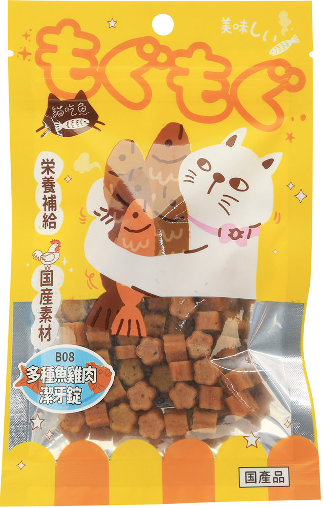 貓吃魚 貓零食(潔牙錠 丁香魚 雞肉條 鮭魚)