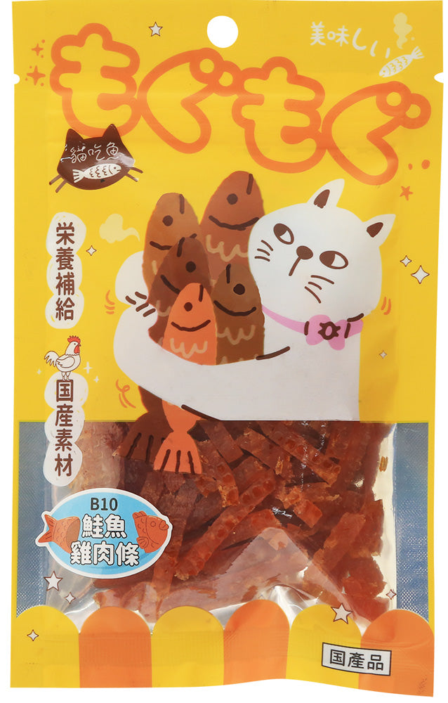 貓吃魚 貓零食(潔牙錠 丁香魚 雞肉條 鮭魚)