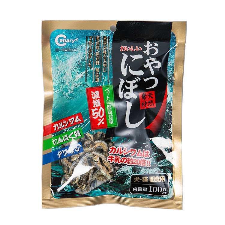 Canary PetBest 貓用小魚乾系列100g 貓零食 貓魚乾 柴魚片 減鹽健康魚乾 貓點心 貓咪零嘴