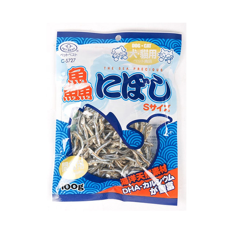 Canary PetBest 貓用小魚乾系列100g 貓零食 貓魚乾 柴魚片 減鹽健康魚乾 貓點心 貓咪零嘴