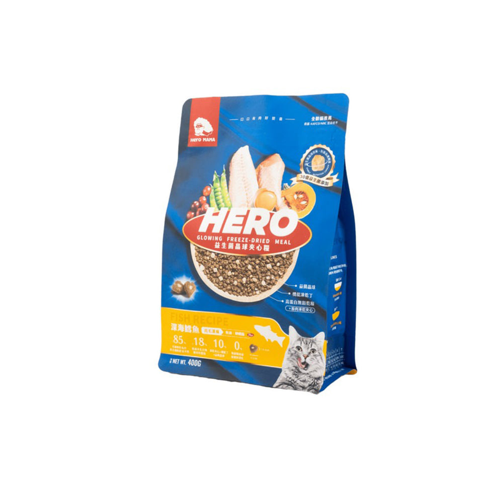 HeroMama 英雄媽 益生菌凍乾晶球貓糧 原肉凍乾糧 無穀 貓飼料