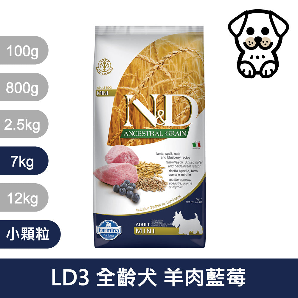 法米納ND 天然狗糧全品項7~12kg 無穀 南瓜無穀 小顆粒 潔牙顆粒 幼犬 全齡犬 狗飼料