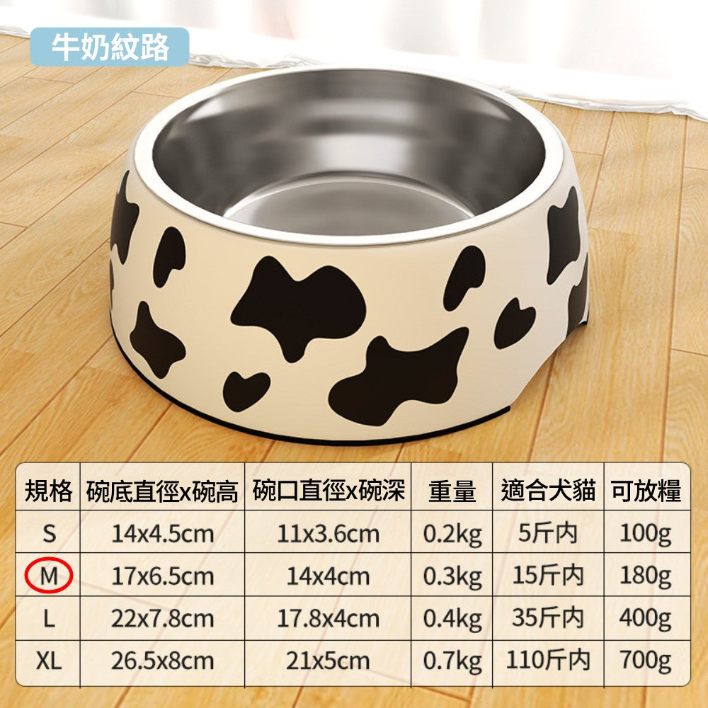 密胺不銹鋼寵物碗 飼料碗 狗碗 貓碗 寵物餵食碗 寵物防翻碗 寵物喝水碗 寵物碗 寵物碗不鏽鋼