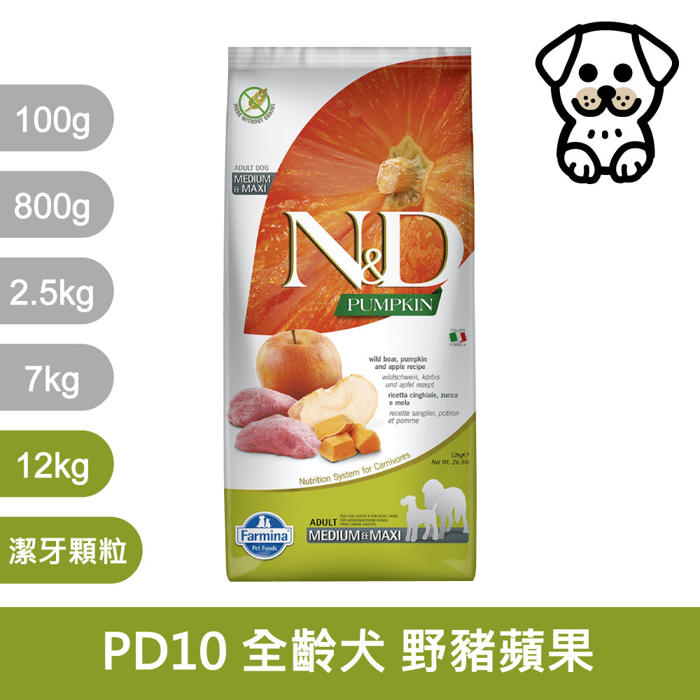 法米納ND 天然狗糧全品項7~12kg 無穀 南瓜無穀 小顆粒 潔牙顆粒 幼犬 全齡犬 狗飼料