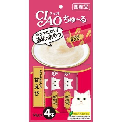 CIAO 日本製 啾嚕貓用肉泥 14g/4入 貓肉泥 零食 燒肉泥 肉泥 貓零食