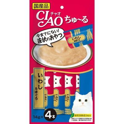CIAO 日本製 啾嚕貓用肉泥 14g/4入 貓肉泥 零食 燒肉泥 肉泥 貓零食