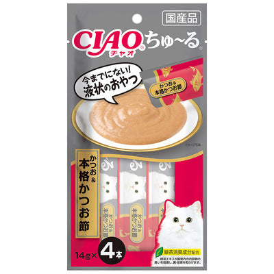 CIAO 日本製 啾嚕貓用肉泥 14g/4入 貓肉泥 零食 燒肉泥 肉泥 貓零食