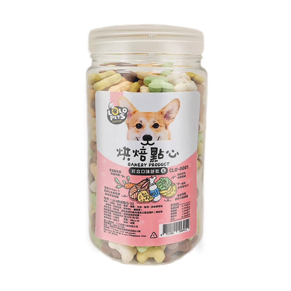 LOLO PETS 烘焙點心 綜合口味餅乾 獎勵零食 訓練點心 狗餅乾 狗零食 零食 寵物零食 狗點心