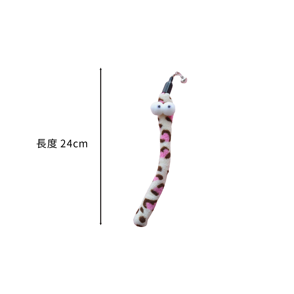 NeeBoo 絨布毛毛蟲替換頭 動物紋 毛絨 替換頭 豹紋 毛毛蟲 逗貓桿 配件 耐咬 解悶 磨牙 幼貓自嗨用品