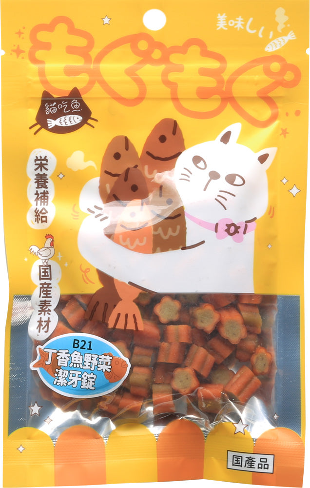 貓吃魚 貓零食(潔牙錠 丁香魚 雞肉條 鮭魚)