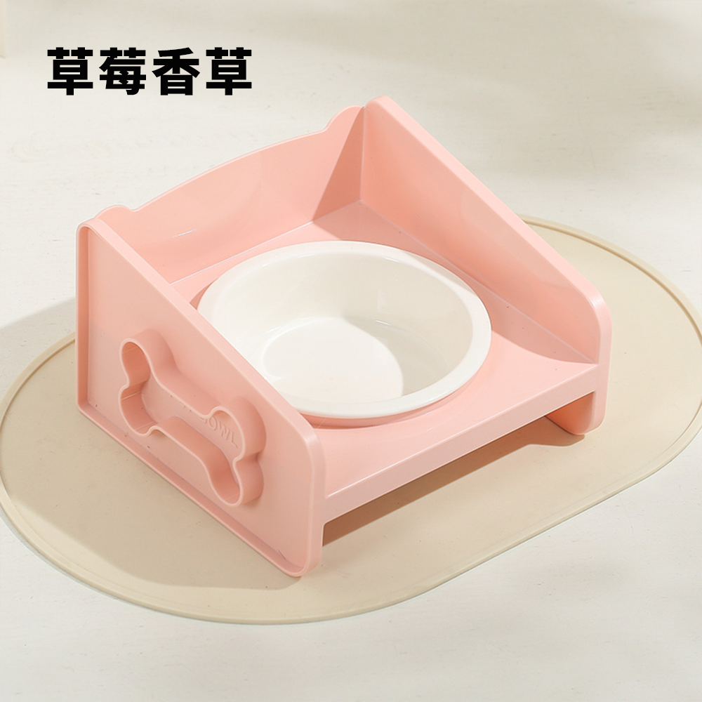 YoMix 方方 陶瓷碗 增高碗 防蟻碗 防溢碗 不銹鋼 防打翻 防溢食 水碗 寵物碗 狗碗 貓咪碗