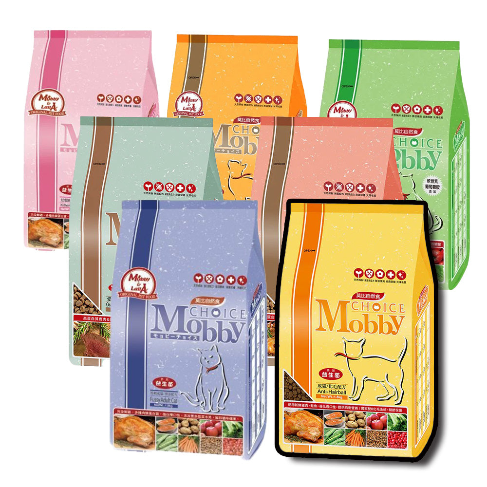 Mobby 莫比 全齡貓 貓飼料 乾飼料 自然食