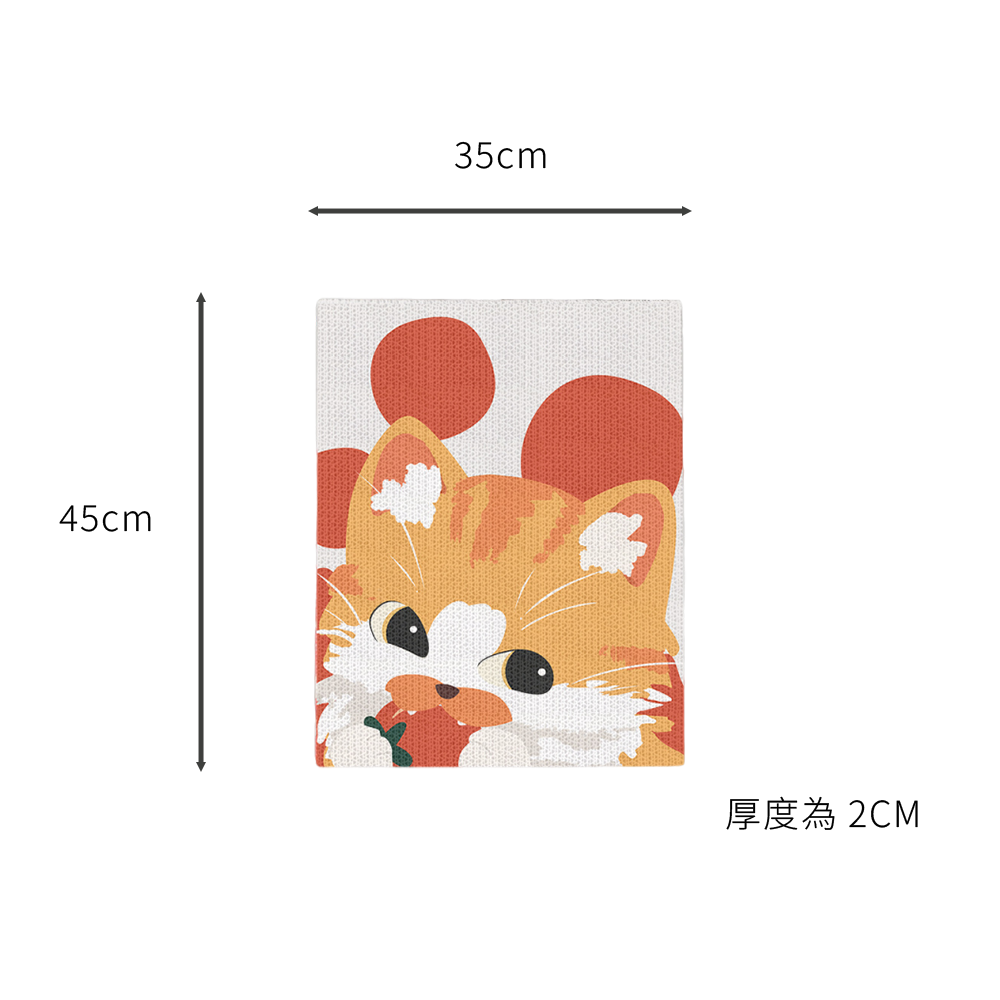 Scrapaw 大臉貓貼牆貓抓板 貓抓板 立式貼牆 耐磨環保 加厚不掉屑 貓咪磨爪 貓爪板