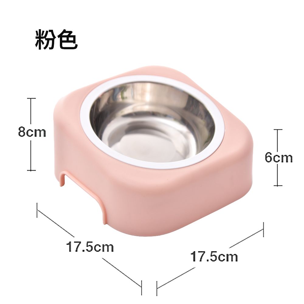 YK斜坡不銹鋼單碗 不銹鋼寵物碗 寵物碗 寵物盆 狗碗 貓碗 塑膠碗 寵物