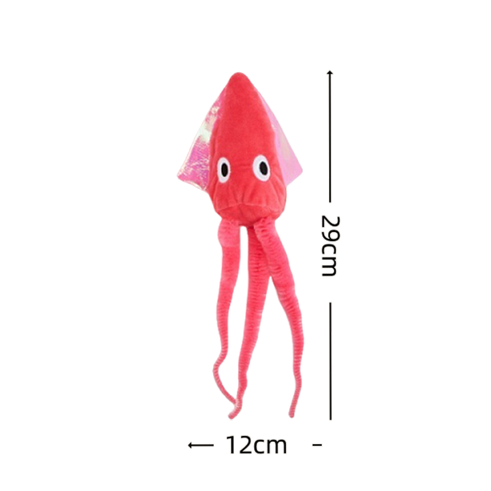Duodoo 海底亮光動物貓玩具 貓薄荷 貓玩具 海洋魚章魚造型 含貓薄荷 絨毛玩具 羽毛 魚 自嗨 解悶貓玩具