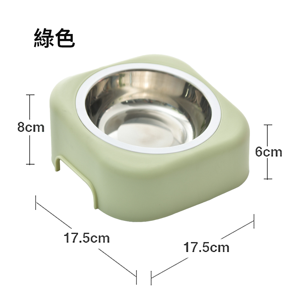 YK斜坡不銹鋼單碗 不銹鋼寵物碗 寵物碗 寵物盆 狗碗 貓碗 塑膠碗 寵物