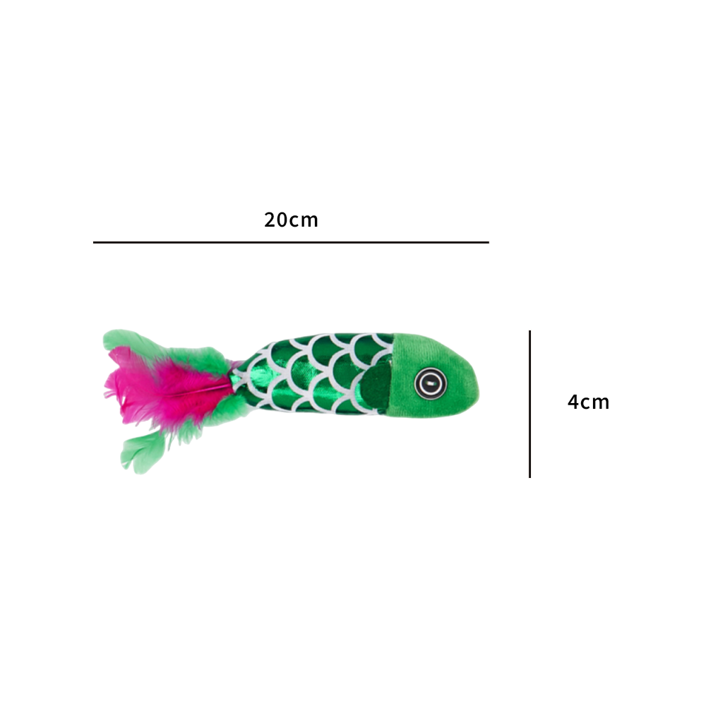 Duodoo 海底亮光動物貓玩具 貓薄荷 貓玩具 海洋魚章魚造型 含貓薄荷 絨毛玩具 羽毛 魚 自嗨 解悶貓玩具