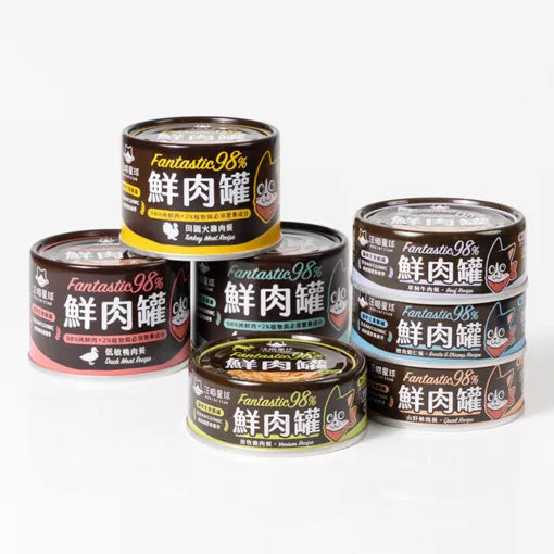 汪喵星球 貓咪 98%無膠鮮肉主食罐