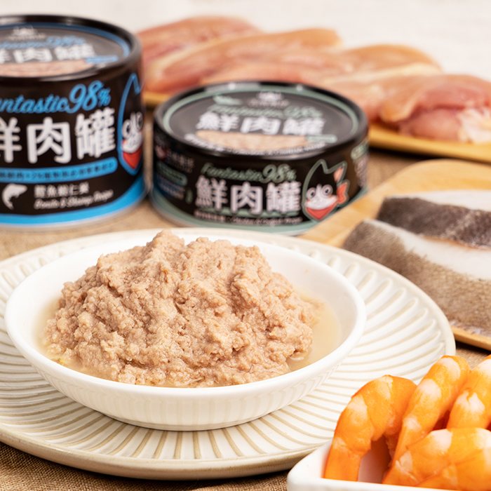 汪喵星球 貓咪 98%無膠鮮肉主食罐