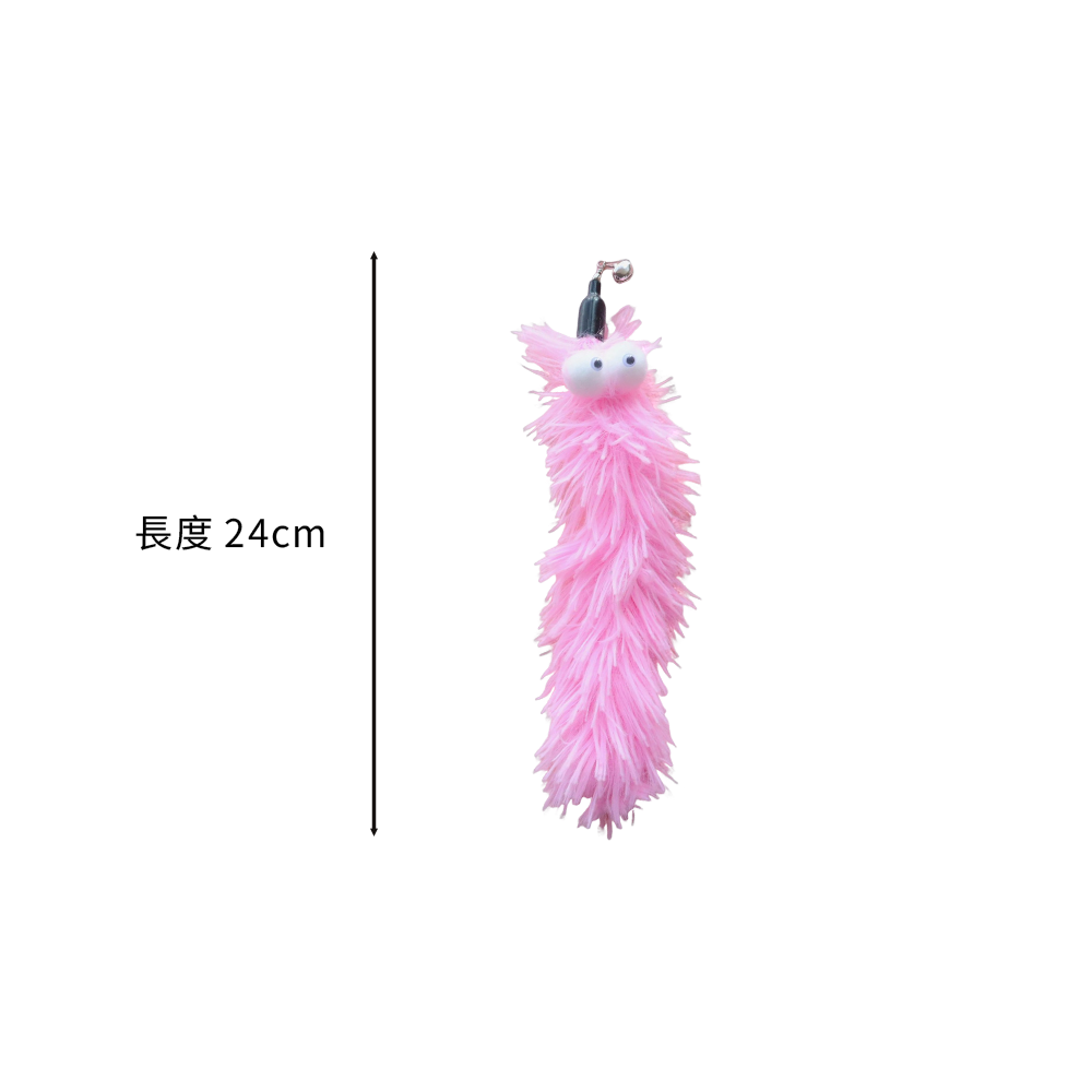 NeeBoo 絨布毛毛蟲替換頭 動物紋 毛絨 替換頭 豹紋 毛毛蟲 逗貓桿 配件 耐咬 解悶 磨牙 幼貓自嗨用品