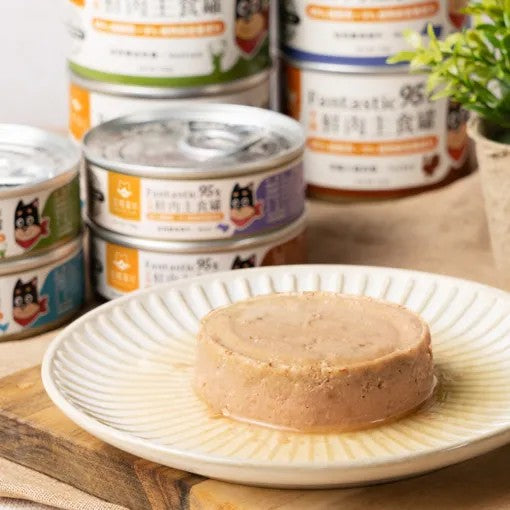汪喵星球 犬用 Fantastic 95% 鮮肉無膠主食罐 80g/165g