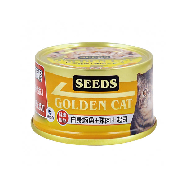 SEEDS 惜時 特級金罐 機能貓罐 80g/170g 貓副食罐 金罐 貓罐頭