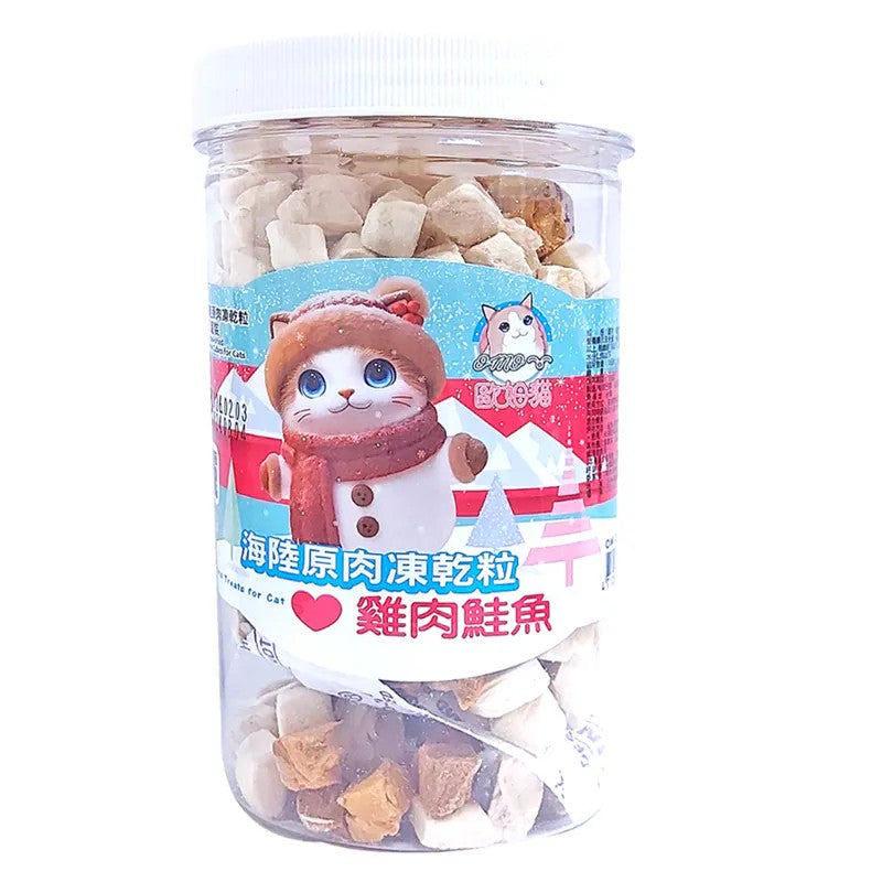 OMO 歐姆貓 海陸原肉凍乾粒 貓零食 凍乾 雞肉 鮭魚 鮪魚
