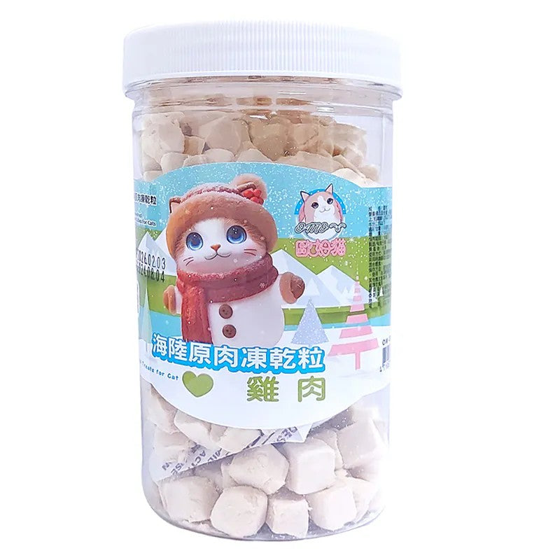 OMO 歐姆貓 海陸原肉凍乾粒 貓零食 凍乾 雞肉 鮭魚 鮪魚