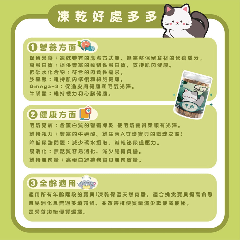 Mr.凍乾 喵貓凍 鮮肉凍乾 貓凍乾 貓咪凍乾 原肉凍乾 貓點心 貓零食 貓鮮食