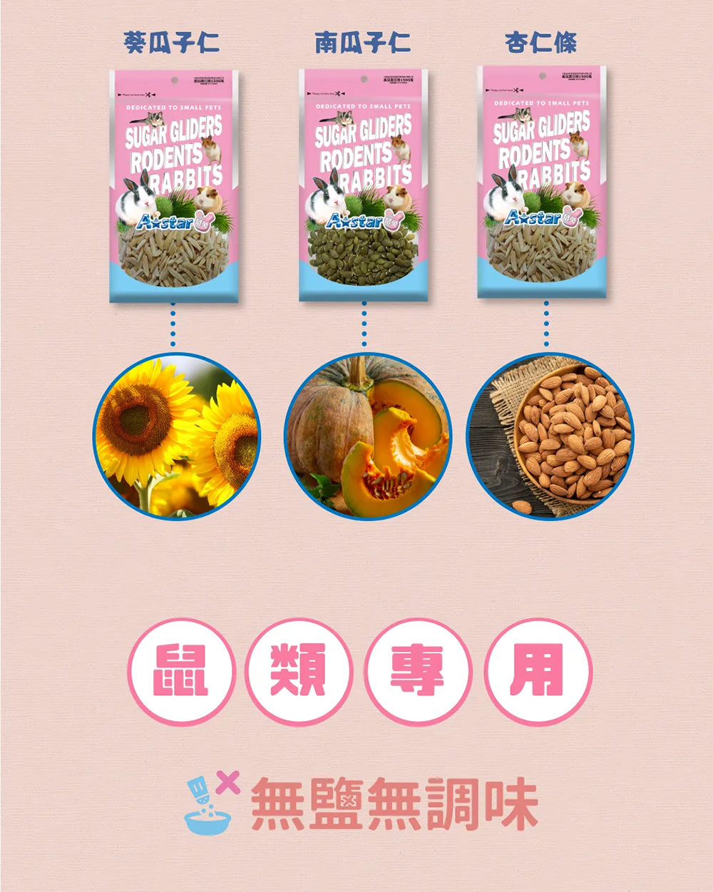 A Star 鼠兔零食(粉) 多種口味