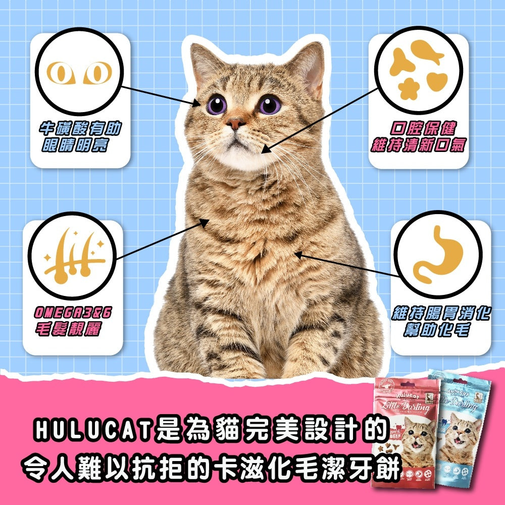 Hulucat 卡滋化毛潔牙餅 60g 150g 貓點心 貓零食 貓餅乾 化毛排毛
