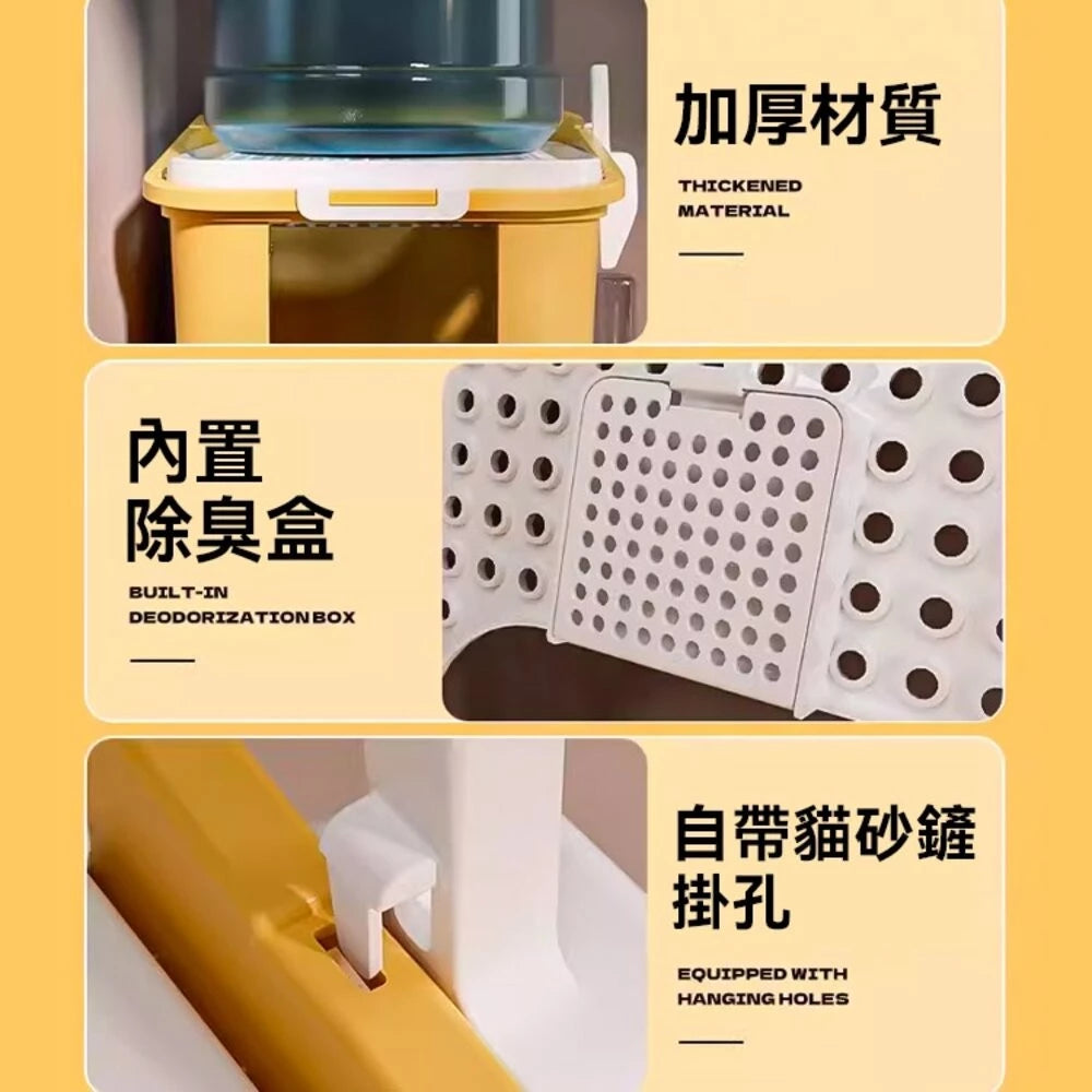 TY頂入桶式貓砂盆 超大貓砂盆 貓砂盆 封閉式貓砂盆 貓砂 一體式貓砂盆 貓咪廁所 貓砂桶 全封閉防外濺