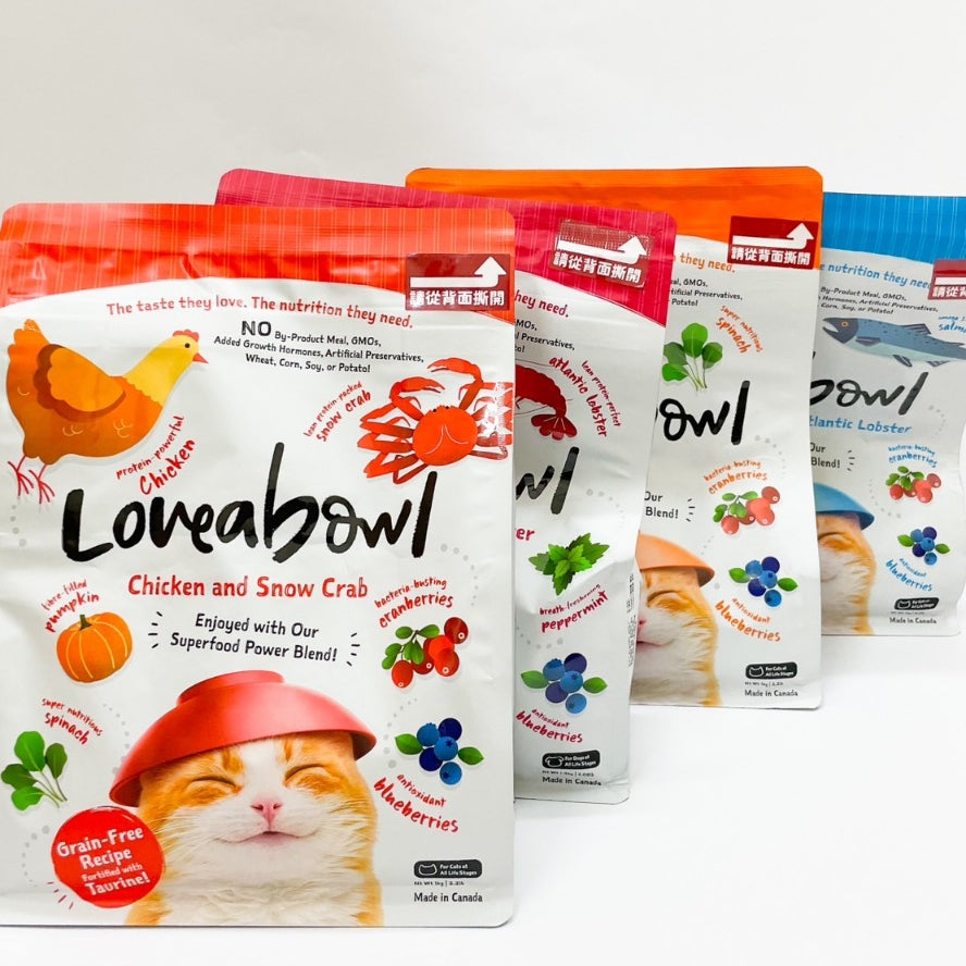 Loveabowl 囍碗 無穀貓飼料 加拿大無穀貓飼料 貓乾糧 貓糧