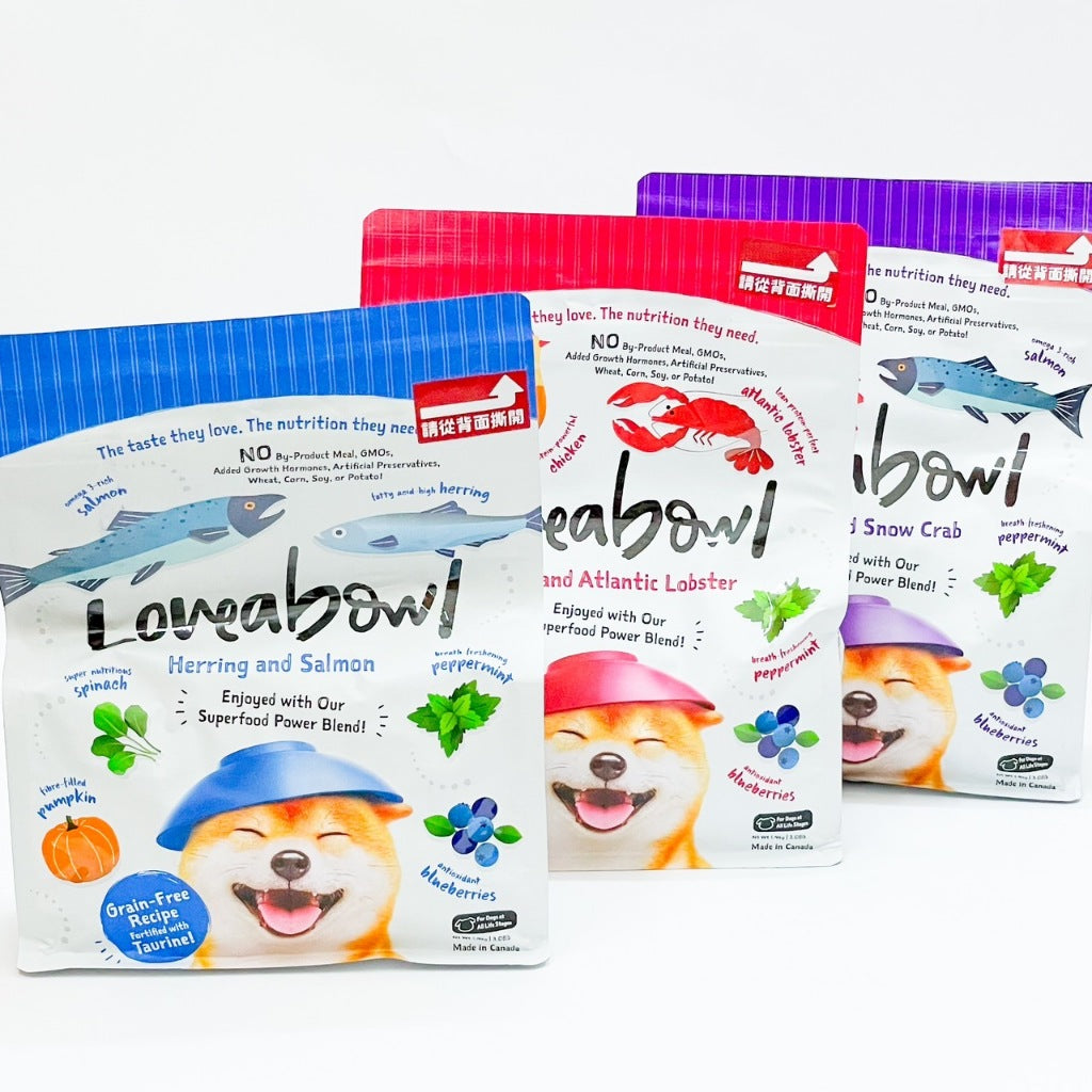 Loveabowl 囍碗 加拿大狗糧 無穀 天然狗飼料 鮭魚鯡魚