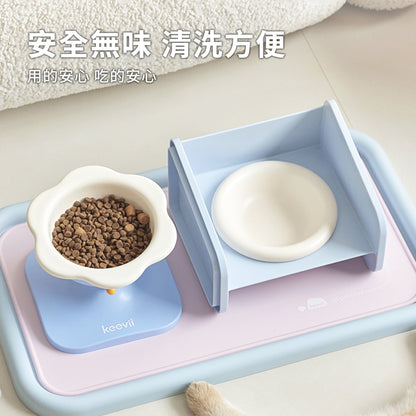 KEEVII 硅膠防滑餐墊 寵物日常吃飯用品 用餐 防污 清洗方便