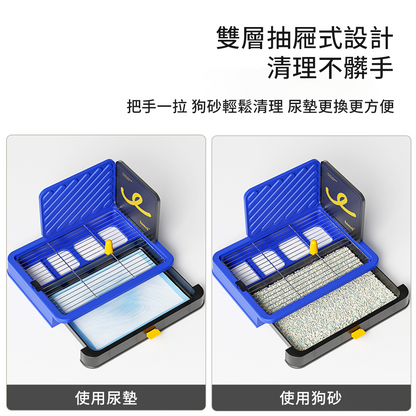 KEEVII 圍牆狗廁所 狗專用 中小型犬 小狗 防踩屎 寵物 砂屎盆 拉屎神器