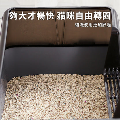 YoMix 側開口塑膠貓砂盆 貓咪廁所 貓便盆 貓砂 大貓盆
