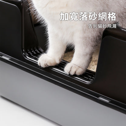 YoMix 側開口塑膠貓砂盆 貓咪廁所 貓便盆 貓砂 大貓盆