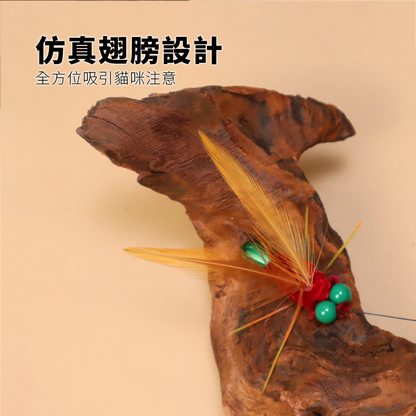 NeeBoo 硅膠觸鬚替換頭 仿真昆蟲逗貓棒替換頭 彩色小爬蟲貓玩具 飛蟲誘貓