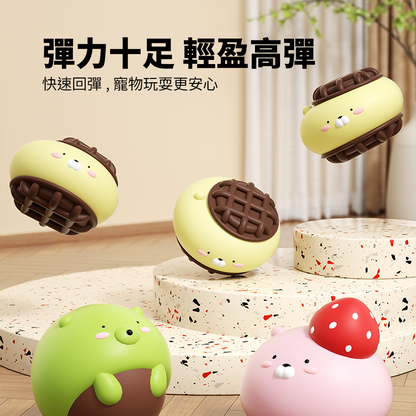 Roroarrr 天然乳膠發聲玩具 甜品系列 狗玩具 可愛造型 天然玩具 安全玩具 甜品造型