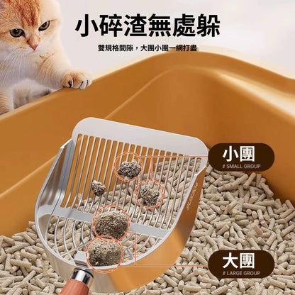 不鏽鋼貓砂鏟 貓鏟 網格貓砂鏟 貓咪清潔用品 大面積貓鏟 雙孔貓砂鏟 貓砂清潔