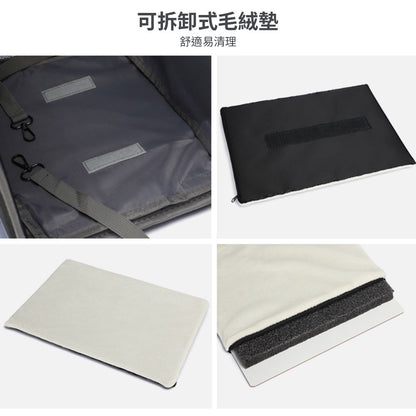 GZD便攜箱型拉桿後背包 寵物背包 寵物外出包 外出旅行寵物雙肩包 拉桿寵物推車 外出拉桿背包