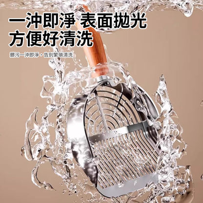 不鏽鋼貓砂鏟 貓鏟 網格貓砂鏟 貓咪清潔用品 大面積貓鏟 雙孔貓砂鏟 貓砂清潔