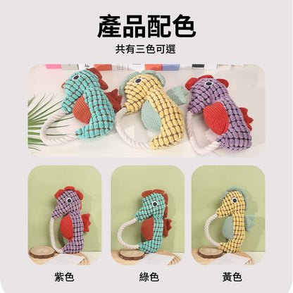 喜多魚 毛絨海馬玩具 貓狗玩具 寵物玩具 毛絨玩偶 寵物互動 仿真海馬 發聲玩具 狗狗陪伴玩偶 磨牙玩偶