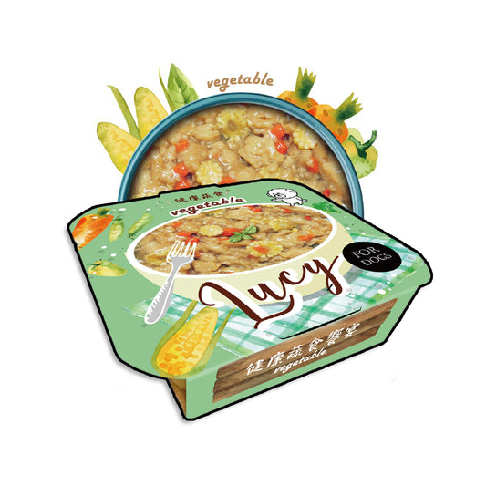 LUCY肉肉控犬用餐盒 蔬食饗宴(素)80g