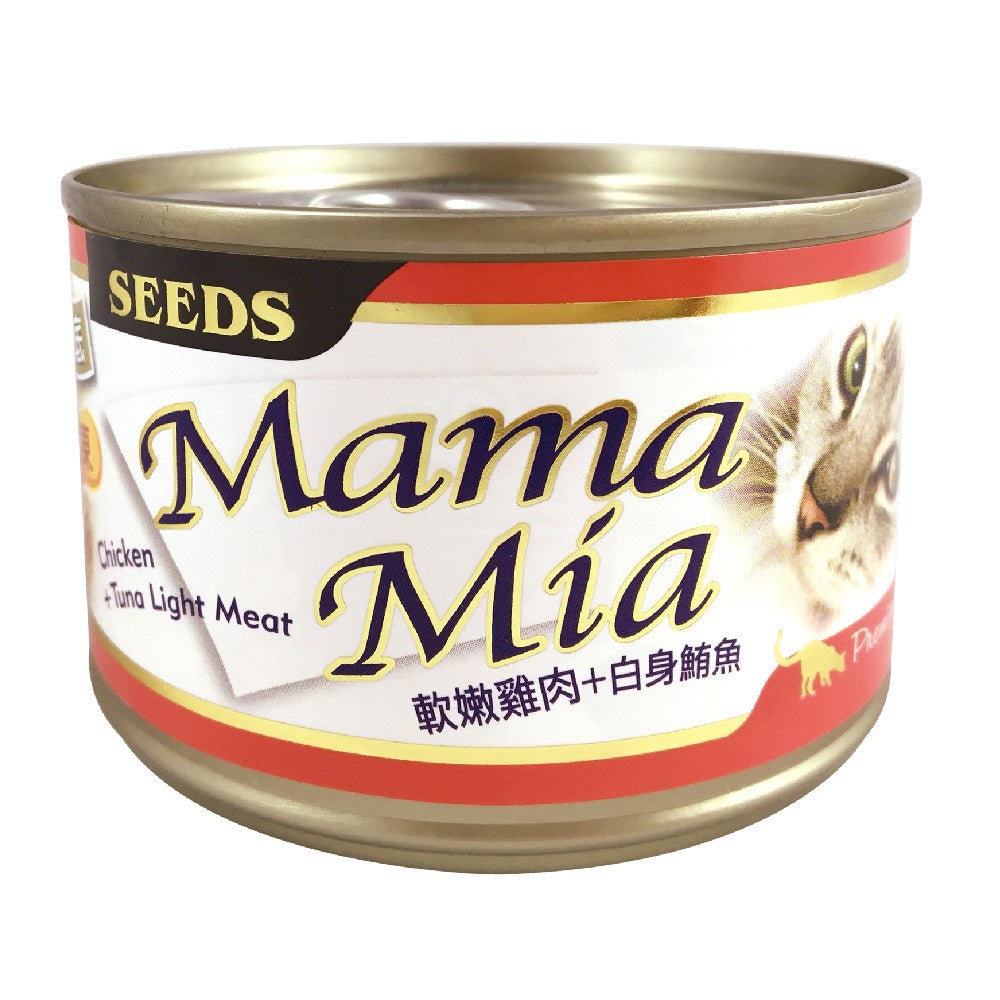 SEEDS 惜時 MamaMia 愛貓軟凍 雞湯餐罐 貓罐 副食罐 貓罐頭