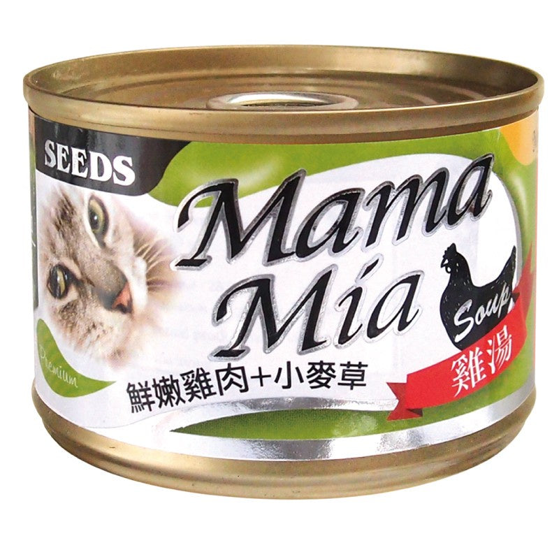 SEEDS 惜時 MamaMia 愛貓軟凍 雞湯餐罐 貓罐 副食罐 貓罐頭