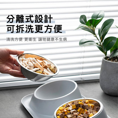 不鏽鋼防蟻雙碗 防蟻碗 防溢碗 寵物碗 狗碗 不銹鋼碗 寵物碗 居家用品